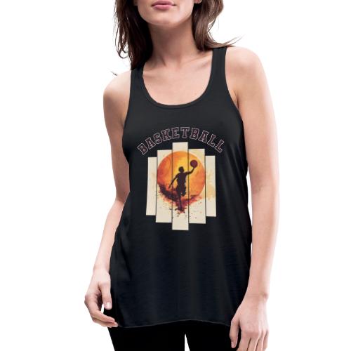 Basketball again and again - Women's Flowy Tank Top by Bella