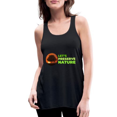 Nature protection - Women's Flowy Tank Top by Bella