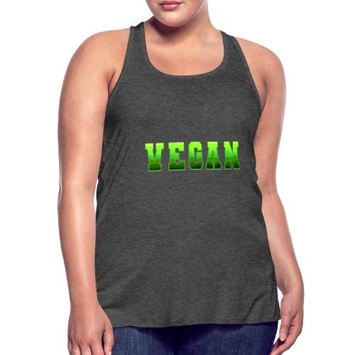 Green Wave Vegan - Women's Flowy Tank Top by Bella