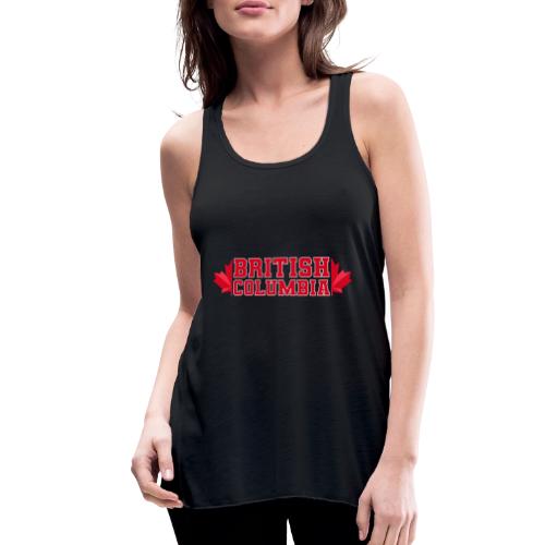 British Columbia with maple leaf - Women's Flowy Tank Top by Bella