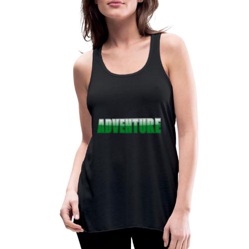 Adventure Typography Design for Apparel - Women's Flowy Tank Top by Bella