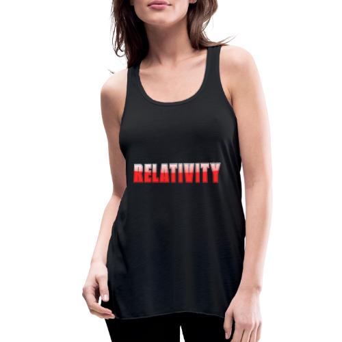 Relativity Science Typography Design - Women's Flowy Tank Top by Bella