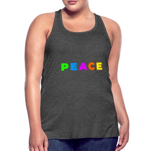 Peace in Every Color - Women's Flowy Tank Top by Bella