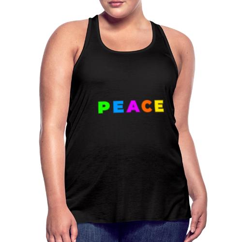 Peace in Every Color - Women's Flowy Tank Top by Bella