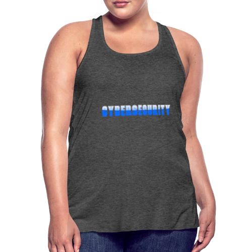 Cybersecurity Word Art Design - Women's Flowy Tank Top by Bella
