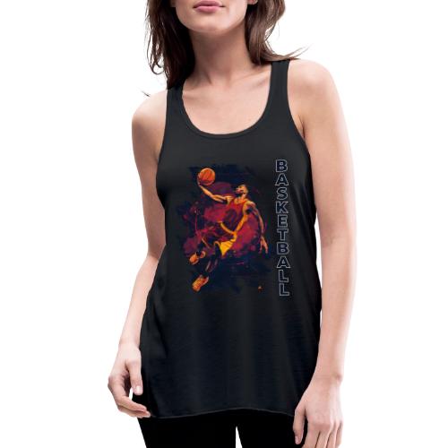 Basketball Charge - Women's Flowy Tank Top by Bella