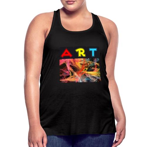 Chaotic Threads of Art - Women's Flowy Tank Top by Bella