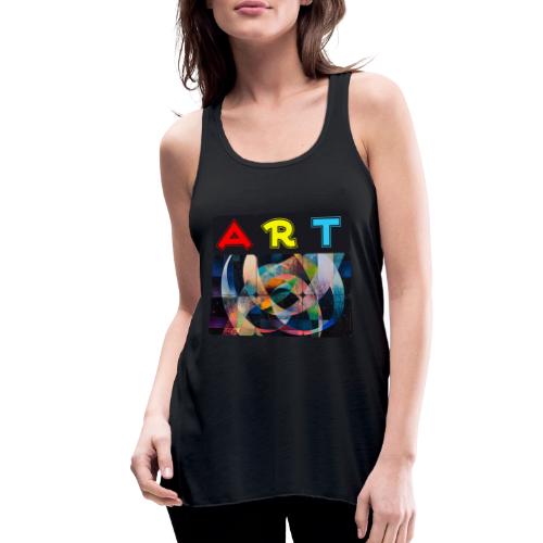 Art of Stripes and Shades - Women's Flowy Tank Top by Bella