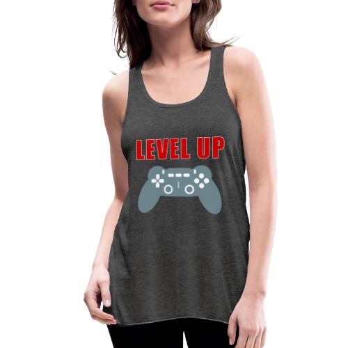 Level Up Gamer Controller Apparel - Women's Flowy Tank Top by Bella