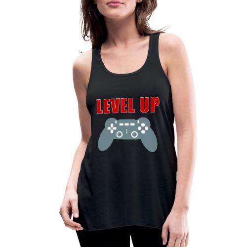 Level Up Gamer Controller Apparel - Women's Flowy Tank Top by Bella