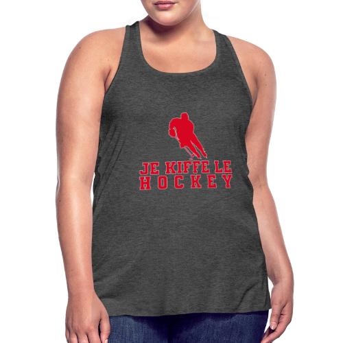I love hockey - Women's Flowy Tank Top by Bella