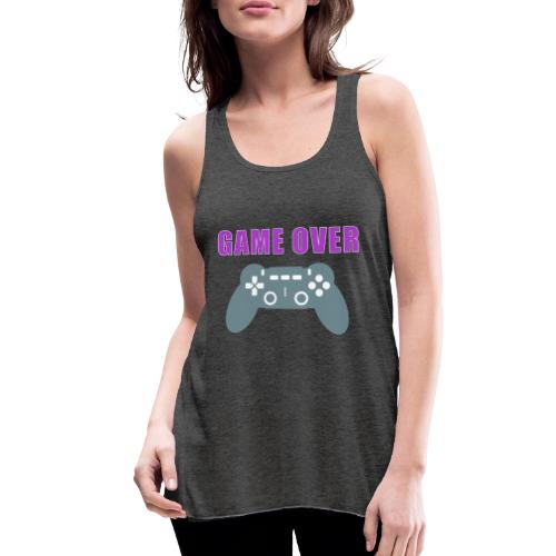 Game Over Gamer Controller Design - Women's Flowy Tank Top by Bella