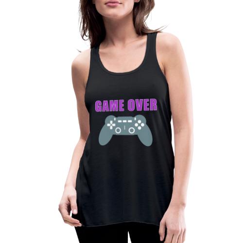 Game Over Gamer Controller Design - Women's Flowy Tank Top by Bella