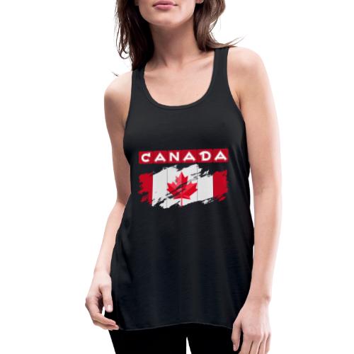 Canada, Inspired by the Canadian flag - Women's Flowy Tank Top by Bella