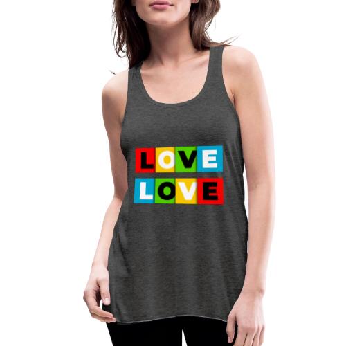 Love in Color - Women's Flowy Tank Top by Bella