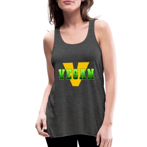 Vegan Energy V - Women's Flowy Tank Top by Bella