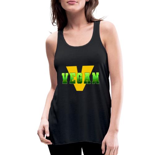 Vegan Energy V - Women's Flowy Tank Top by Bella