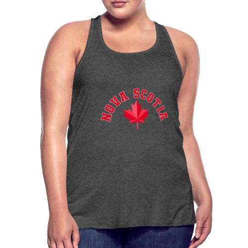 Nova Scotia with maple leaf - Women's Flowy Tank Top by Bella
