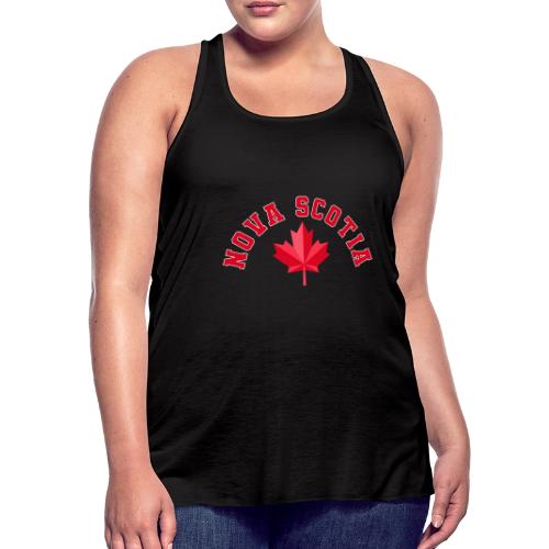 Nova Scotia with maple leaf - Women's Flowy Tank Top by Bella