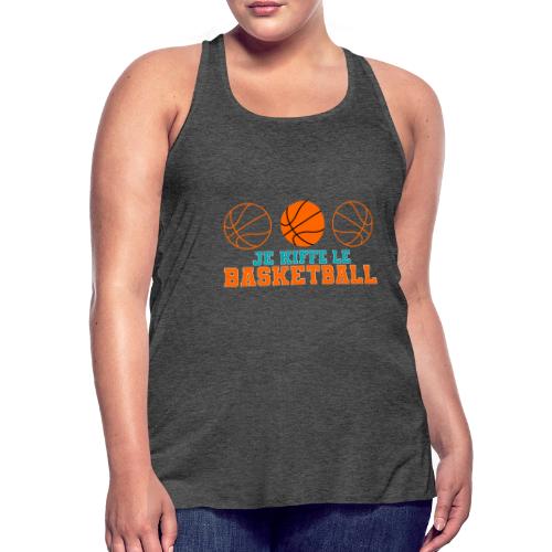 I love basketball - Women's Flowy Tank Top by Bella