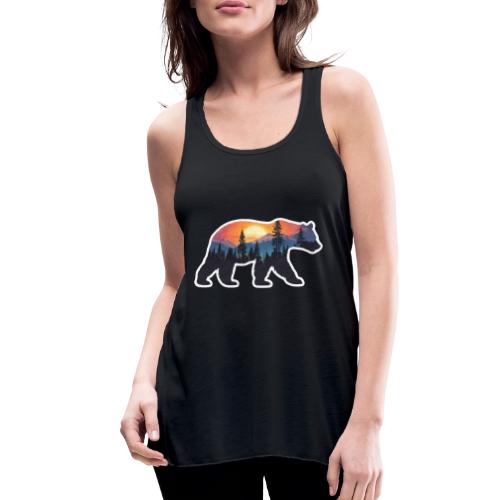 Mountain Spirit Bear - Women's Flowy Tank Top by Bella