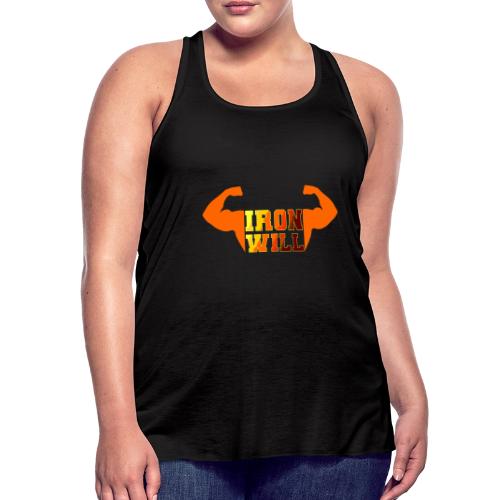 Bodybuilding: Iron Will Power - Women's Flowy Tank Top by Bella