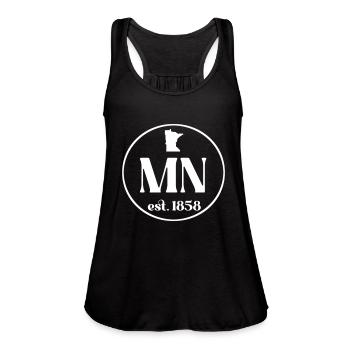 Minnesota Mn - Home Hometown Vacation Travel Trip - Women's Flowy Tank Top by Bella -  - Front - Julia (174cm)