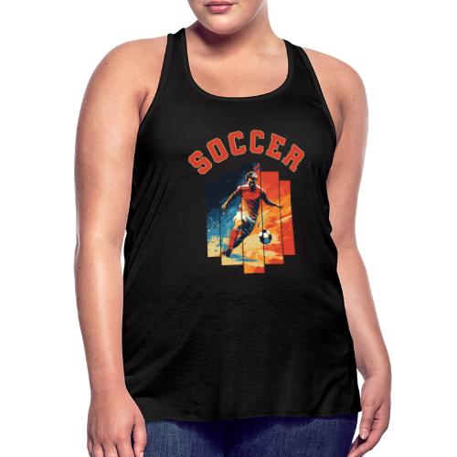 Soccer Spirit - Women's Flowy Tank Top by Bella