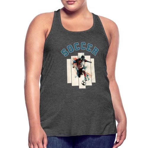 Soccer Vibes - Women's Flowy Tank Top by Bella