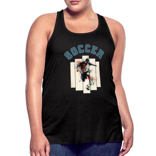 Soccer Vibes - Women's Flowy Tank Top by Bella