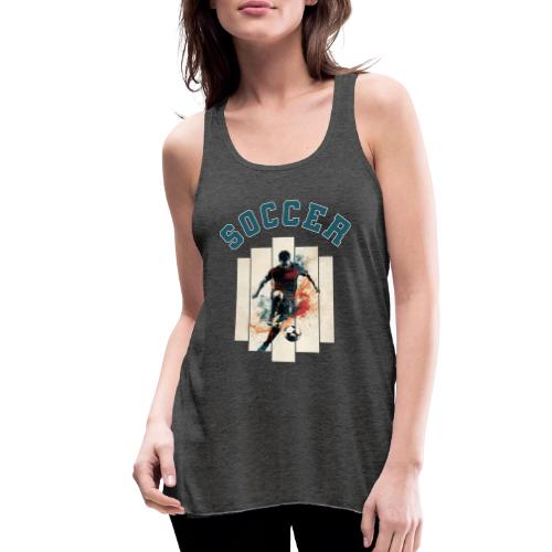 Soccer Mode On - Women's Flowy Tank Top by Bella