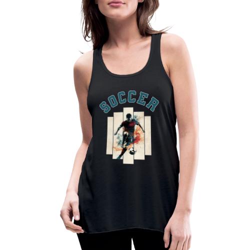Soccer Mode On - Women's Flowy Tank Top by Bella