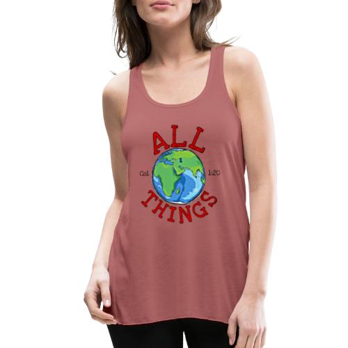All Things Globe - Women's Flowy Tank Top by Bella