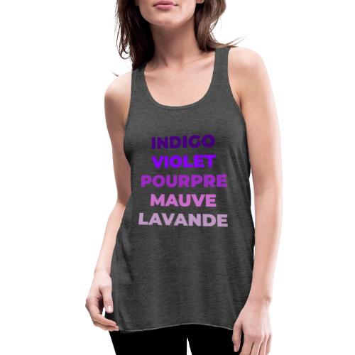 Shades of purple - Women's Flowy Tank Top by Bella