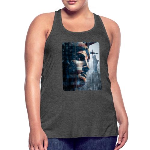 USA: Liberty in Three Visions - Women's Flowy Tank Top by Bella