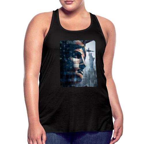 USA: Liberty in Three Visions - Women's Flowy Tank Top by Bella