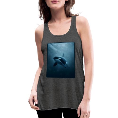 Orca Ocean Wildlife Design - Women's Flowy Tank Top by Bella