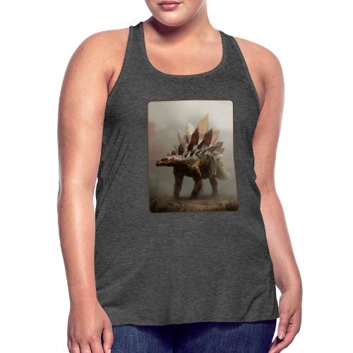Stegosaurus Misty Forest Design - Women's Flowy Tank Top by Bella