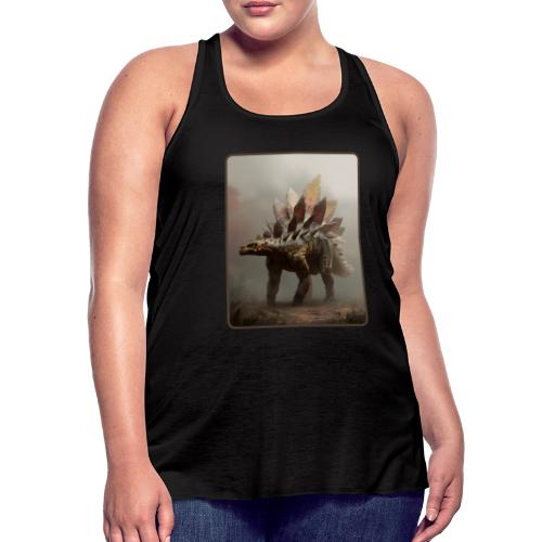 Stegosaurus Misty Forest Design - Women's Flowy Tank Top by Bella