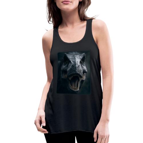 T Rex Cinematic Close-Up Design - Women's Flowy Tank Top by Bella