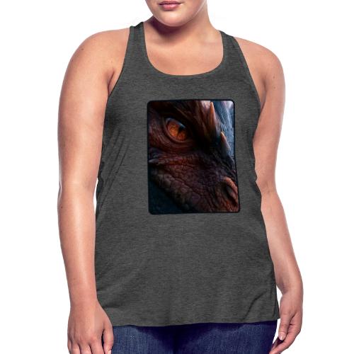 Fierce Ancient Dragon Portrait Design - Women's Flowy Tank Top by Bella
