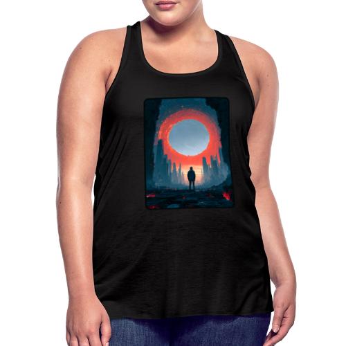 Cosmic Portal Future City Design - Women's Flowy Tank Top by Bella