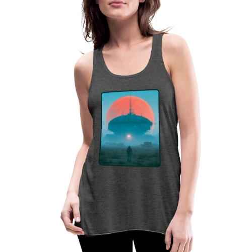 Astronaut Alien Outpost Design - Women's Flowy Tank Top by Bella