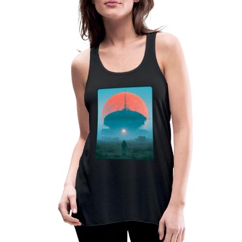 Astronaut Alien Outpost Design - Women's Flowy Tank Top by Bella