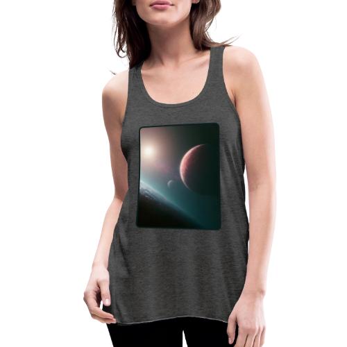 Deep Space Planet Horizon Art - Women's Flowy Tank Top by Bella