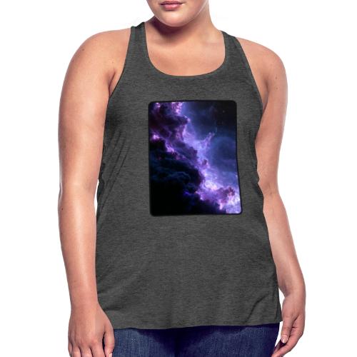 Purple Nebula Space Design - Women's Flowy Tank Top by Bella