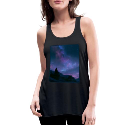 Stargazer Nebula Night Sky Art - Women's Flowy Tank Top by Bella