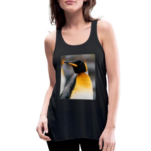 King Penguin Portrait Design - Women's Flowy Tank Top by Bella