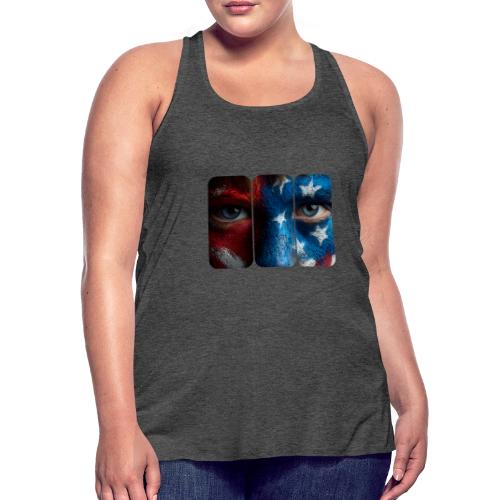 USA: Painted for the Flag - Women's Flowy Tank Top by Bella