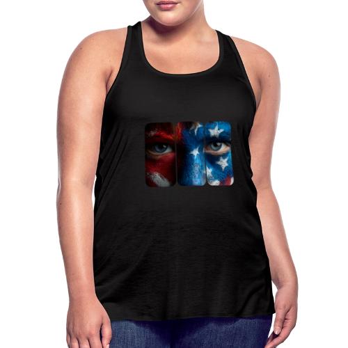 USA: Painted for the Flag - Women's Flowy Tank Top by Bella